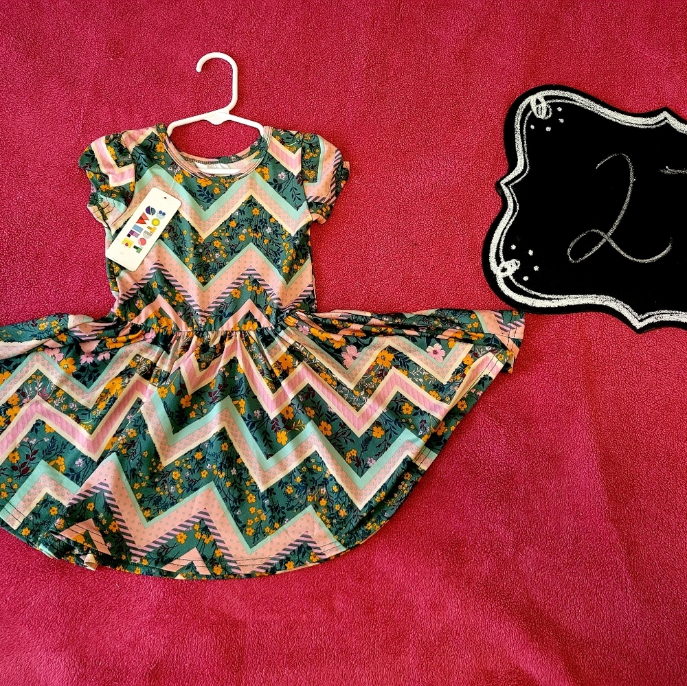 Dot dot smile 2t Cap dress
